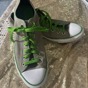 Converse All Star with Bright Green Laces